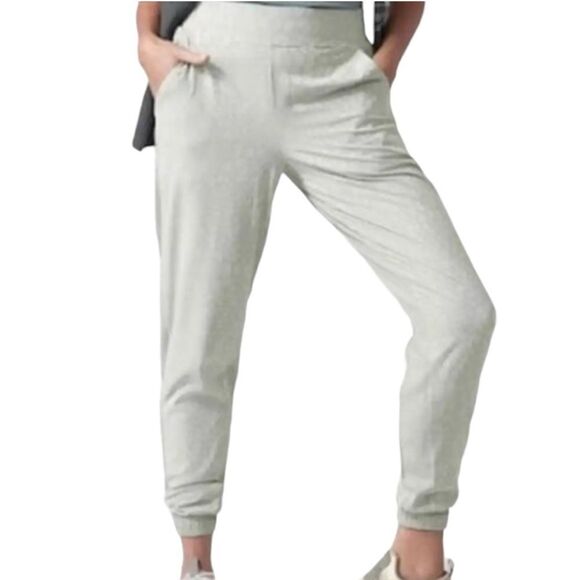 ATHLETA Women's Brooklyn Lined Jogger Green/Gray Size 2 - Picture 1 of 14